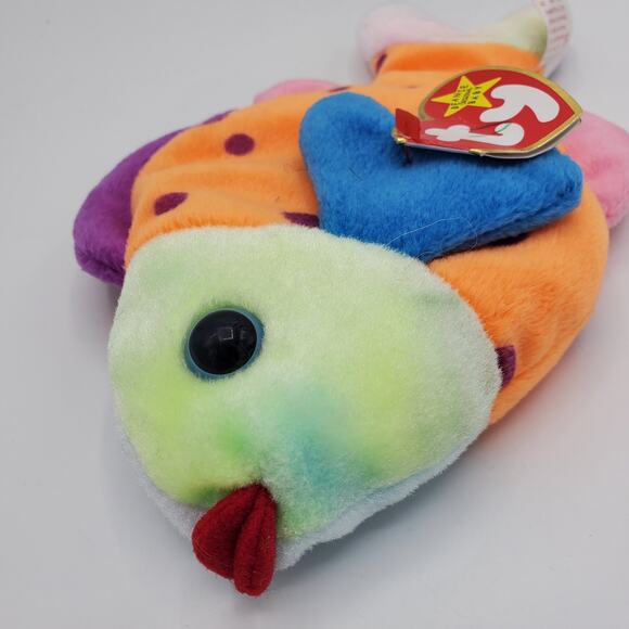 TY Beanie Baby LIPS Fish Vintage 1999 Plush Stuffed Animal - Picture 3 of 7